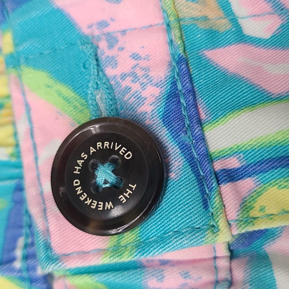 Chubbies Original Stretch Twill Shorts Light Blue and Yellow Patterned - Picture 10 of 13